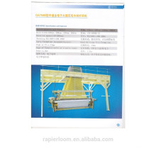 Adopting high grade electric parts rapier loom